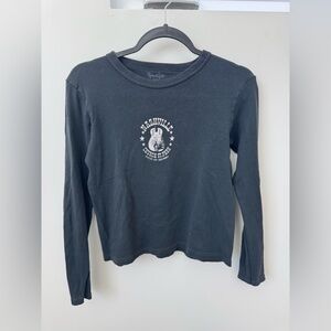 John Galt Brandy Melville Nashville Church Street grey long sleeve top